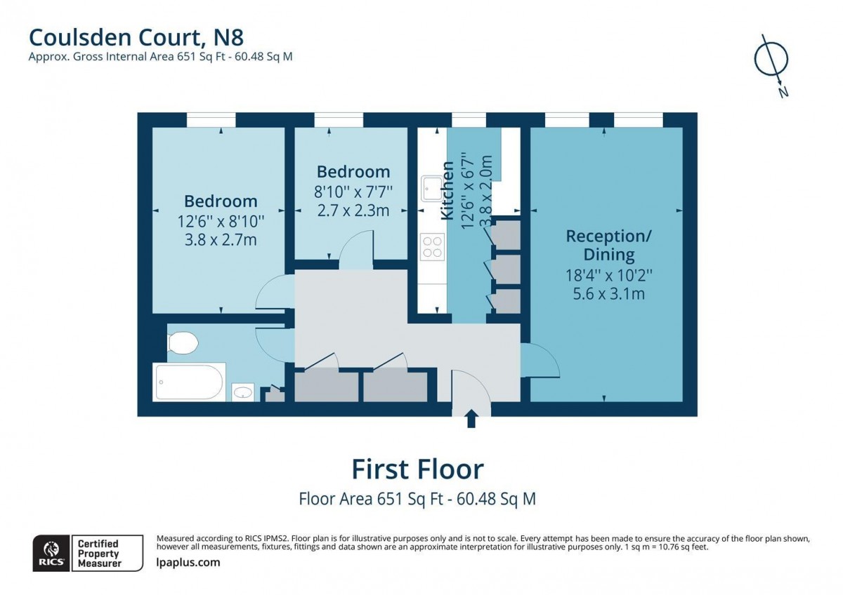 Floorplan for Park Road, N8 8SW