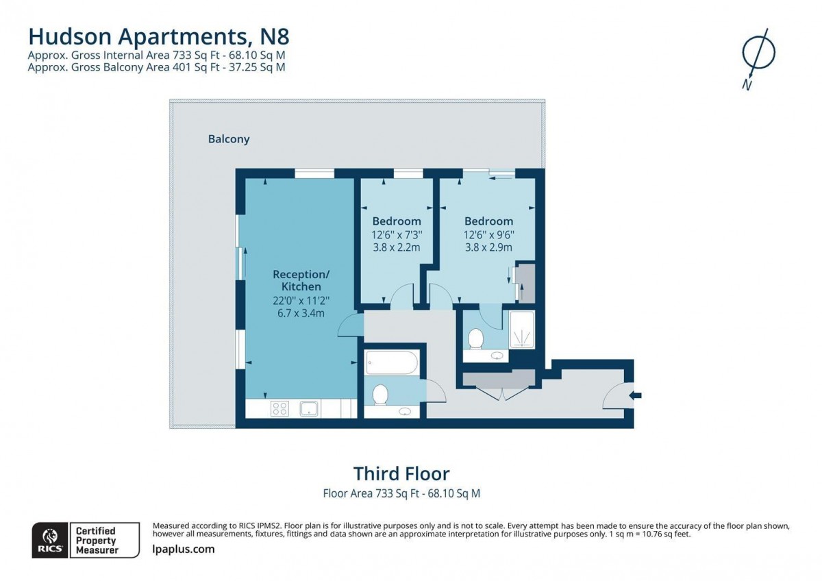 Floorplan for Chadwell Lane, N8 7RW