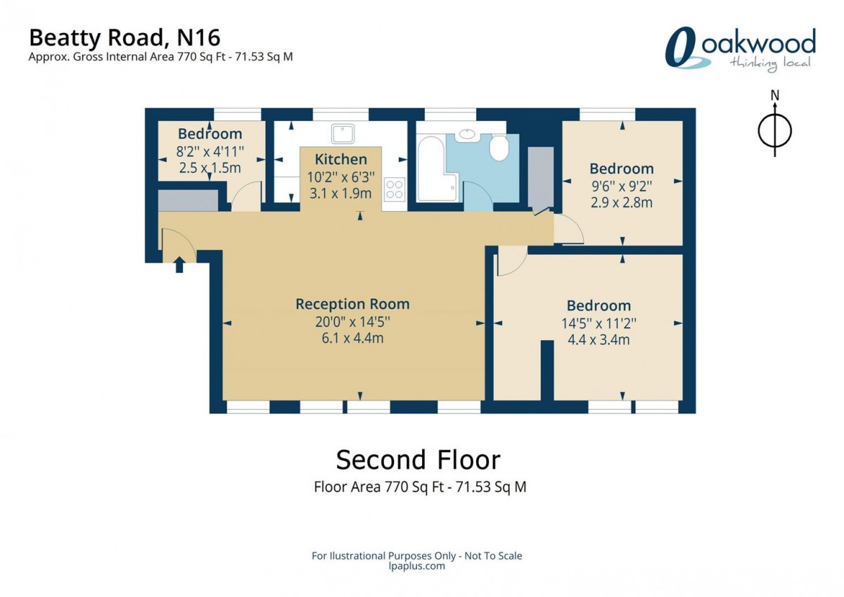 Floorplan for Beatty Road, N16 8EA