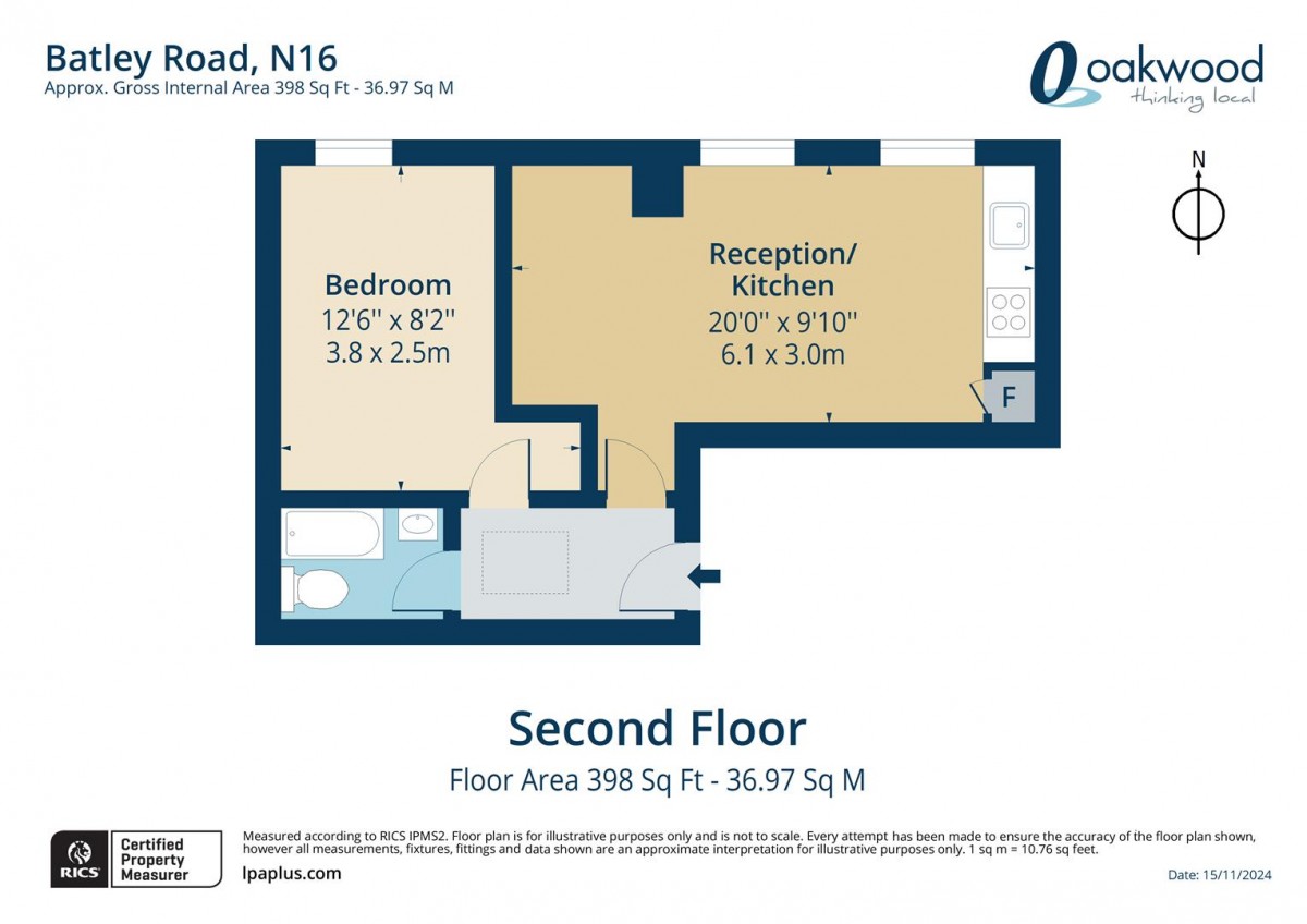 Floorplan for Batley Road, N16 7NP