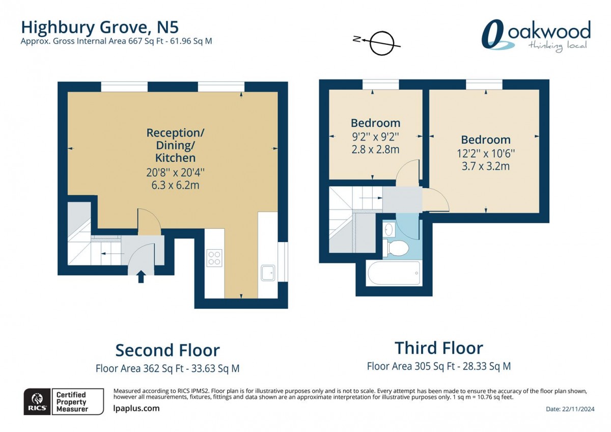 Floorplan for Highbury Grove, N5 2AG