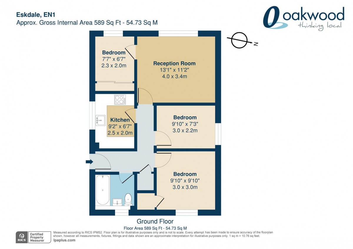 Floorplan for Village Road, EN1 2DG