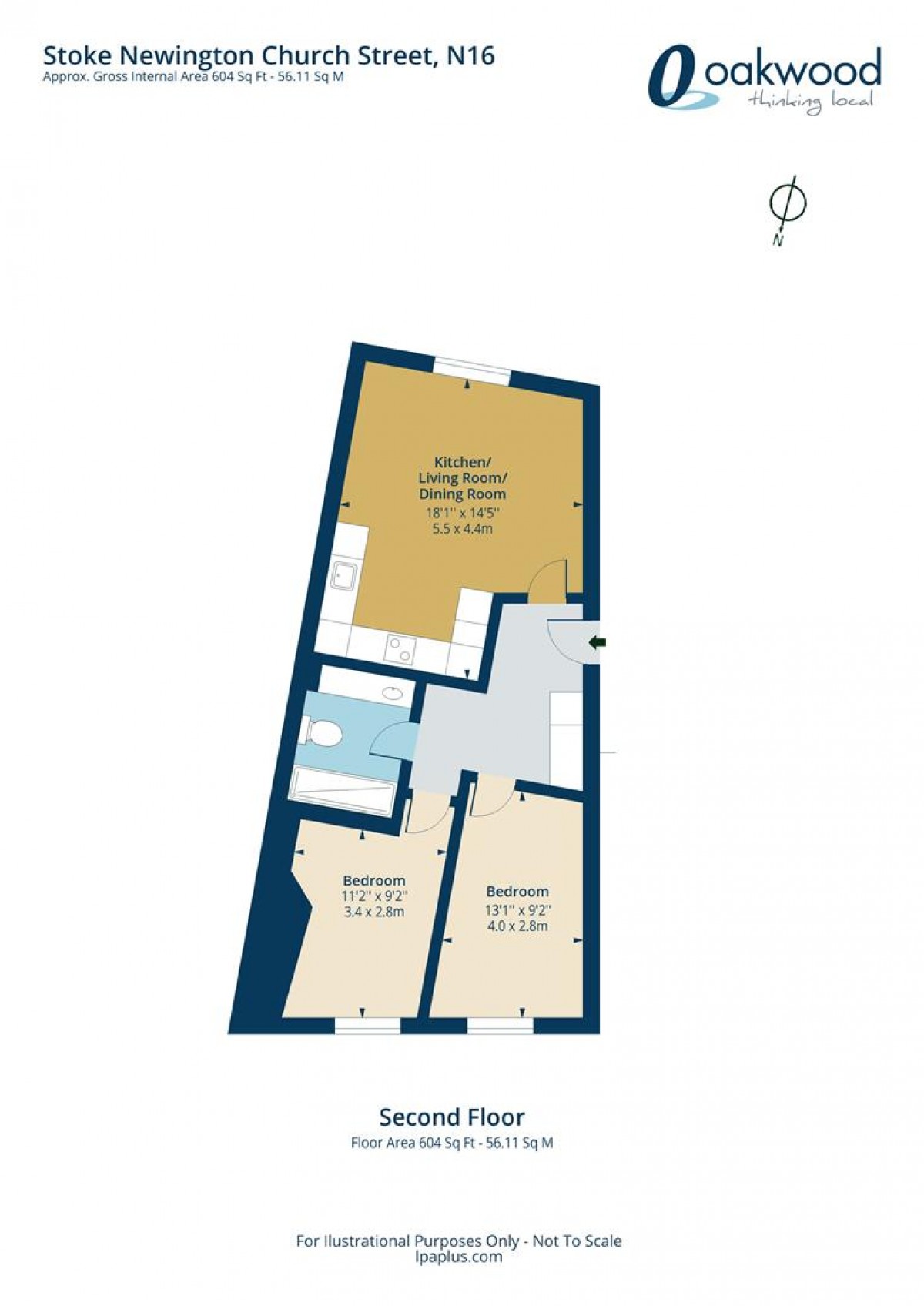 Floorplan for Stoke Newington Church Street, N16 0AP