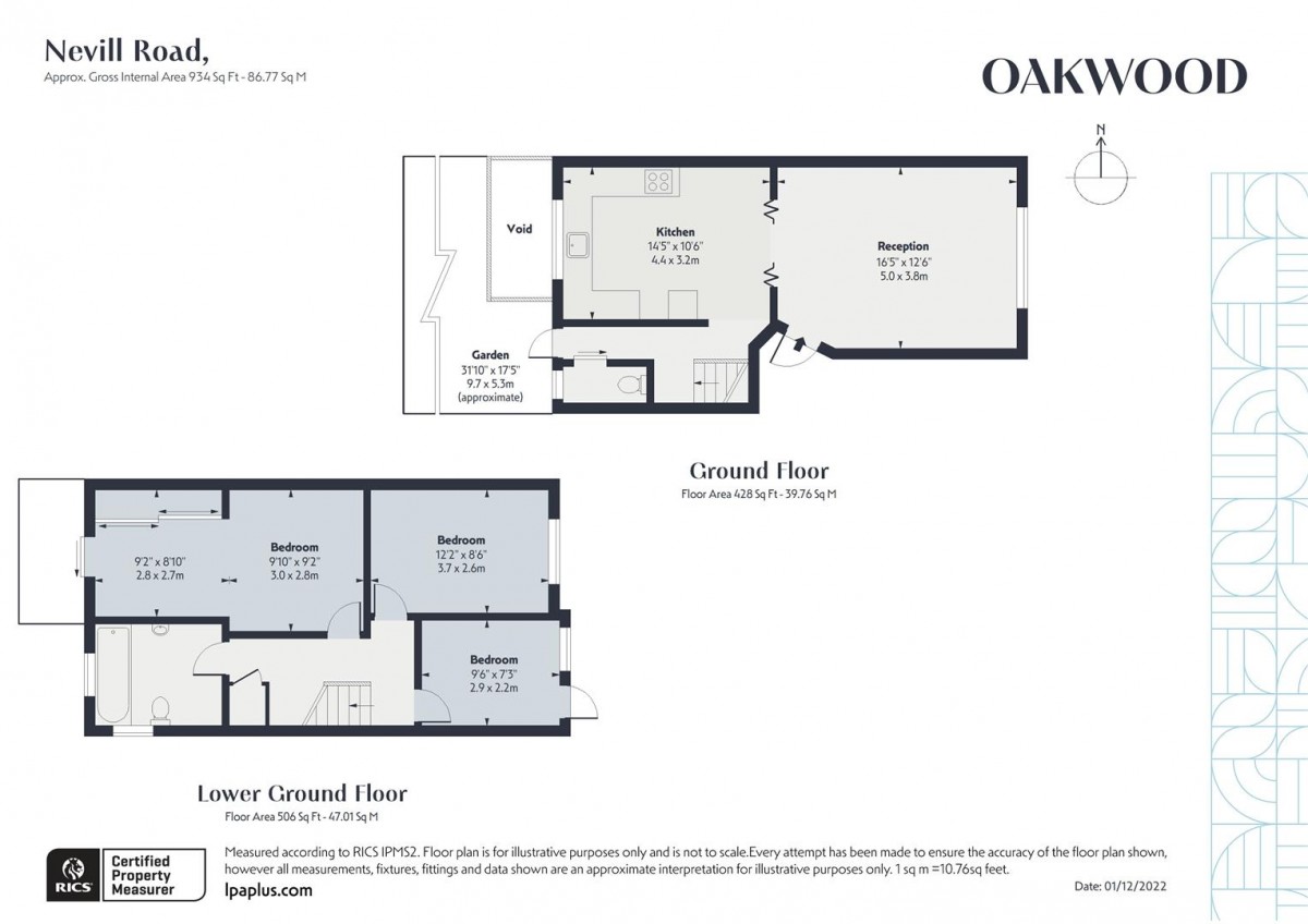 Floorplan for Nevill Road, N16 8SW