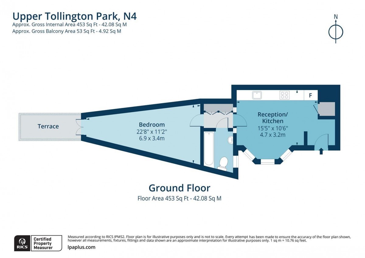 Floorplan for Upper Tollington Park, N4 4LS