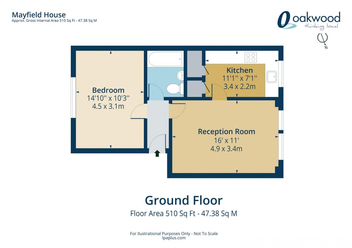 Floorplan for Northfield Road, N16 5RU