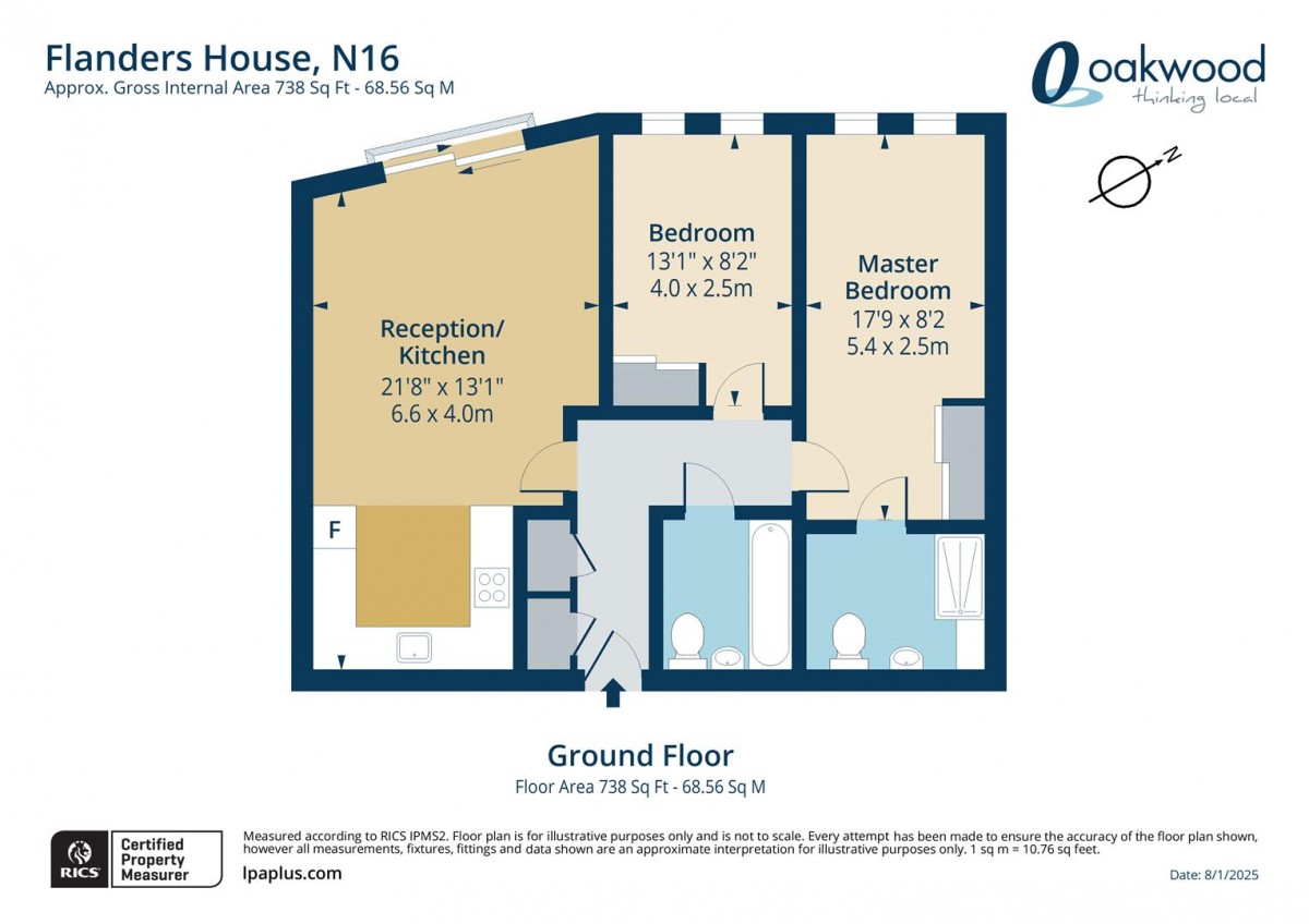 Floorplan for Defoe Road, N16 0EG