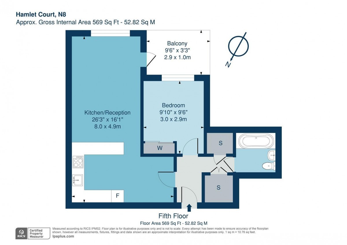 Floorplan for High Street, N8 7FJ