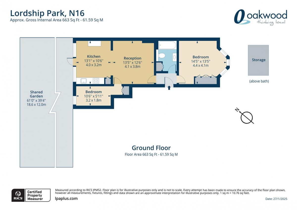 Floorplan for Lordship Park, N16 5UN