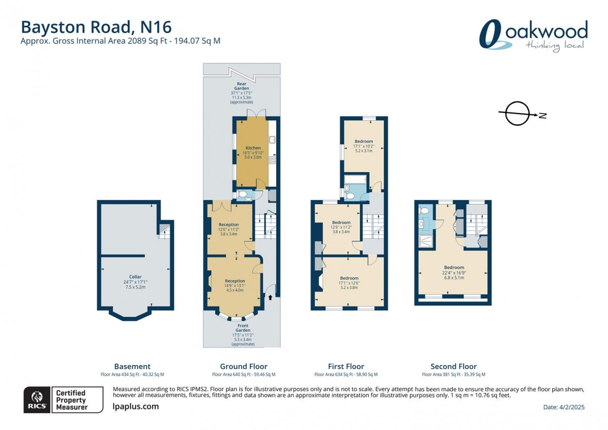 Floorplan for Bayston Road, N16 7NB