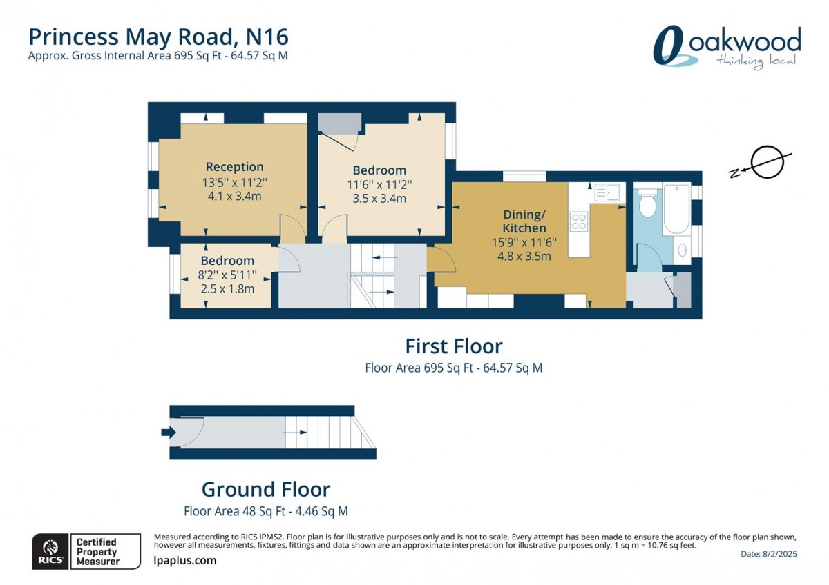 Floorplan for Princess May Road, N16 8DF