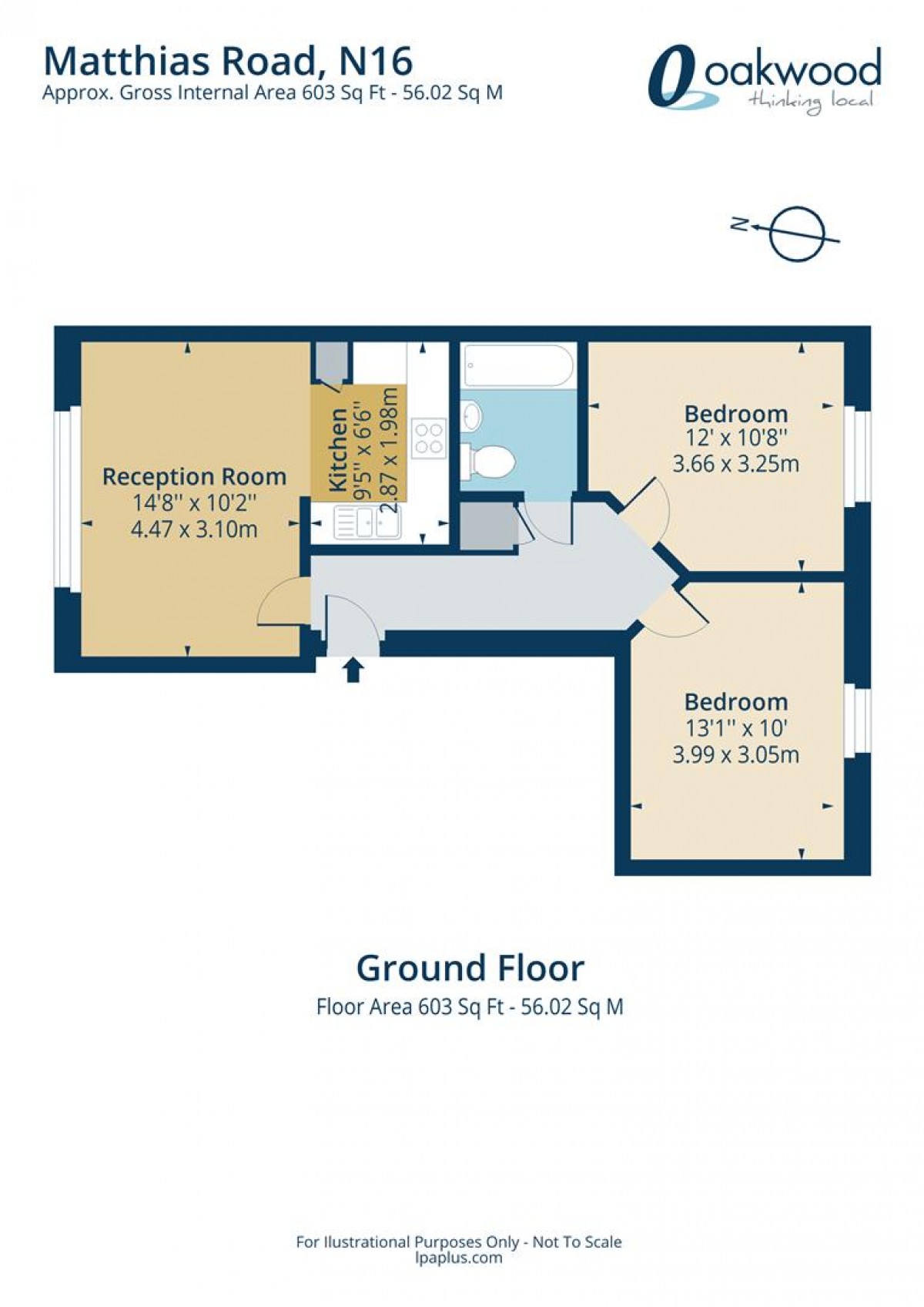 Floorplan for Matthias Road, N16 8NP