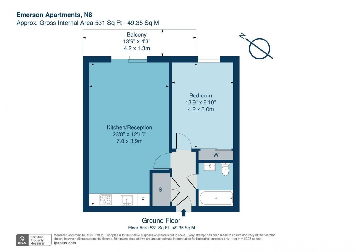 Floorplan for Chadwell Lane, N8 7RF