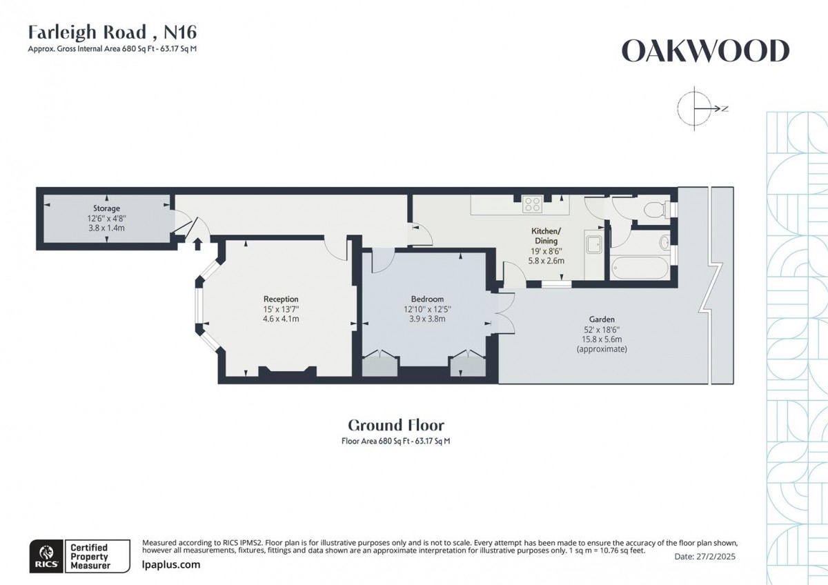 Floorplan for Farleigh Road, N16 7TD