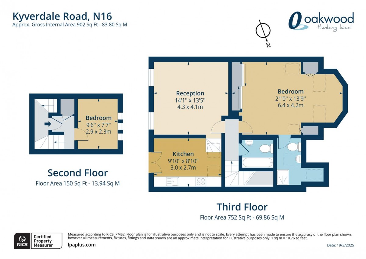Floorplan for Kyverdale Road, N16 7AH