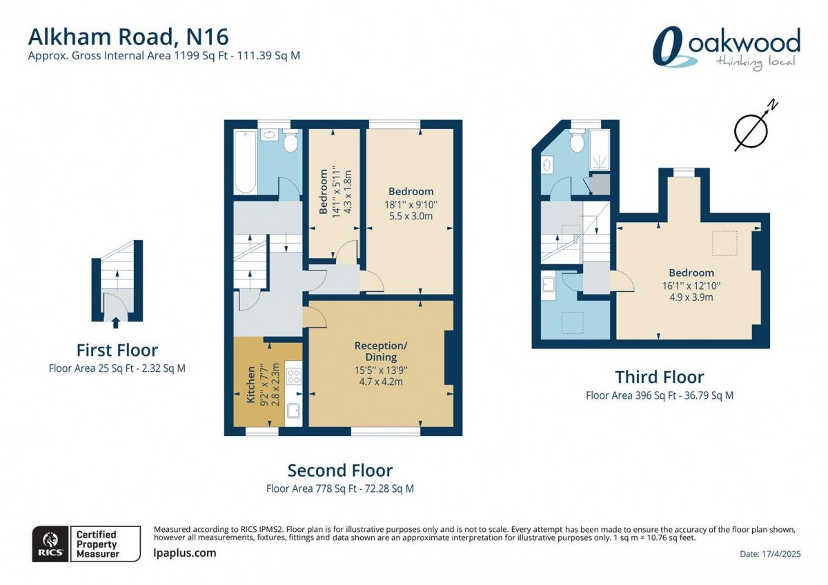 Floorplan for Alkham Road, N16 7AA