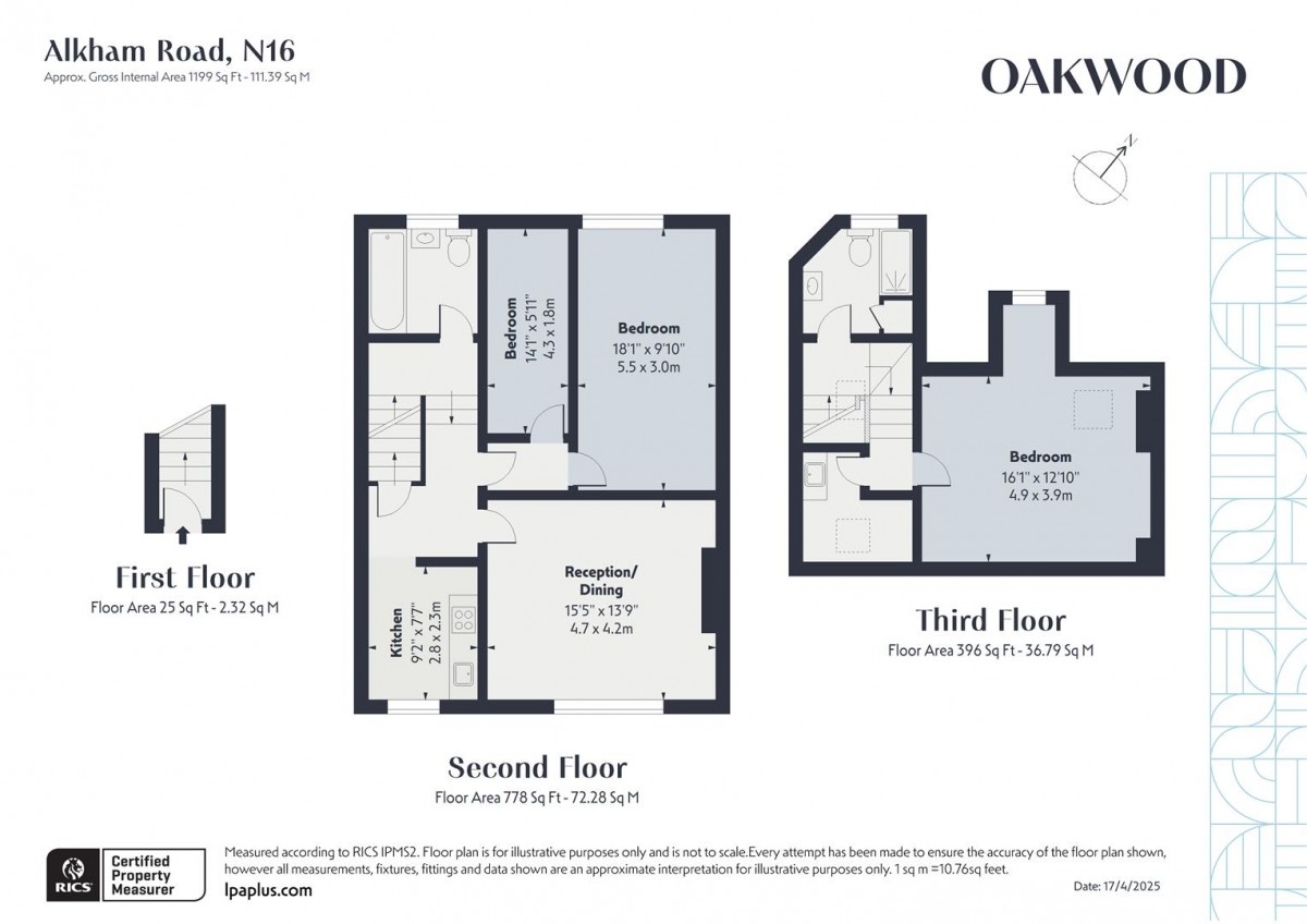 Floorplan for Alkham Road, N16 7AA