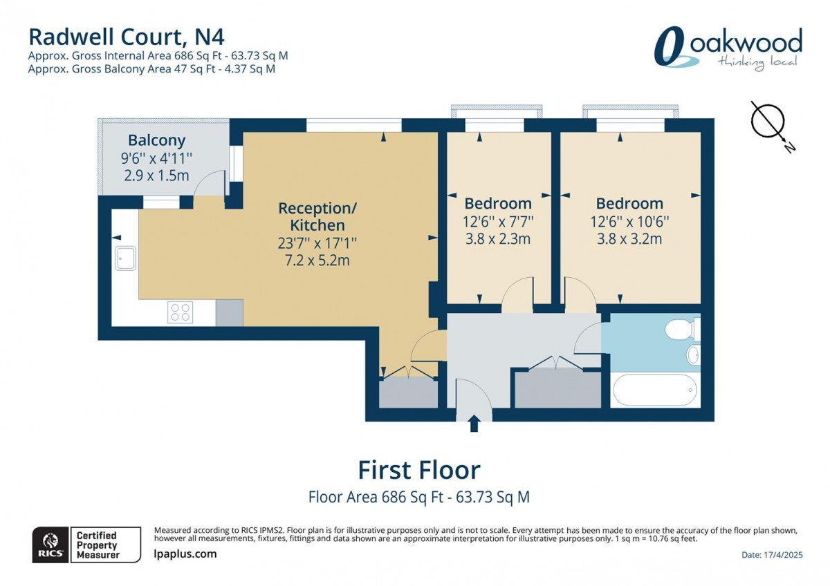 Floorplan for Casbeard Street, N4 2GD