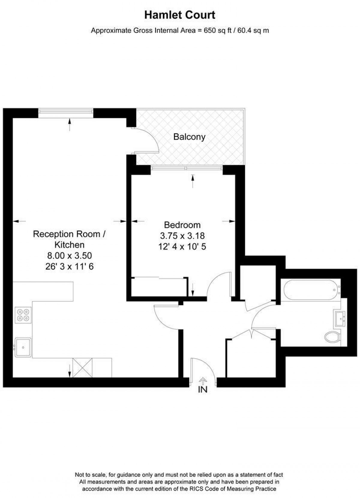 Floorplan for High Street, N8 7FJ