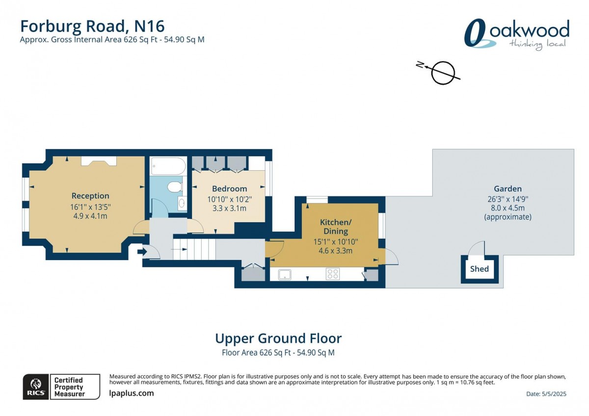 Floorplan for Forburg Road, N16 6HT