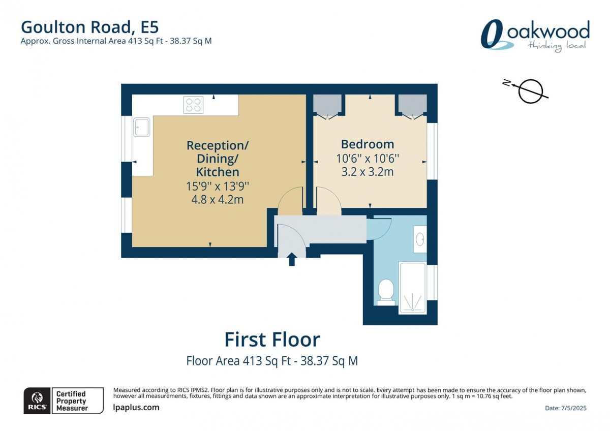 Floorplan for Goulton Road, E5 8HA