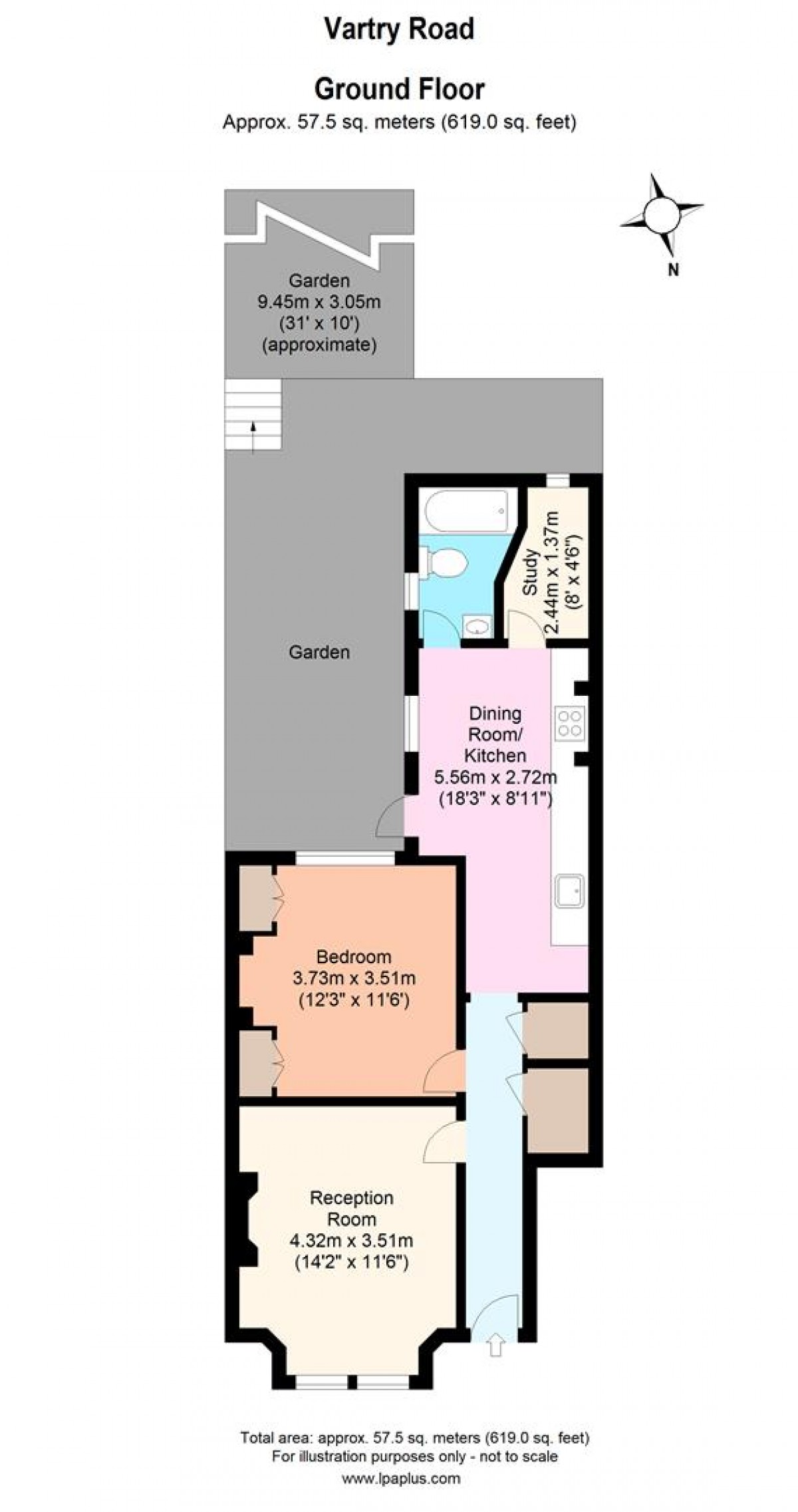 Floorplan for Vartry Road, N15 6PU