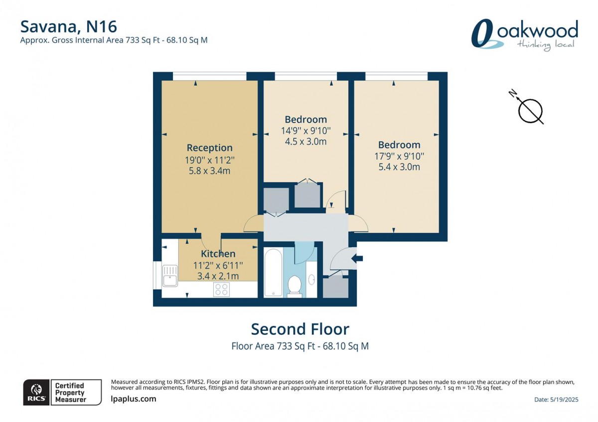 Floorplan for Savana, Yoakley Road, N16 0BG