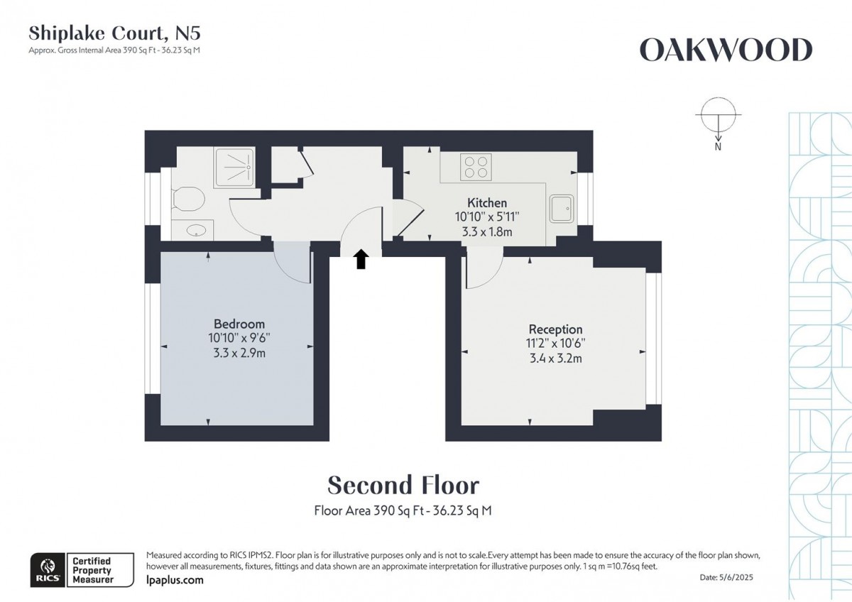 Floorplan for Shiplake Court, Leconfield Road, N5 2SB