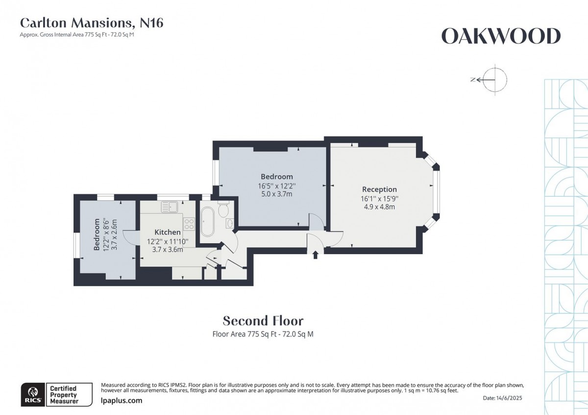 Floorplan for Holmleigh Road, N16 5PX
