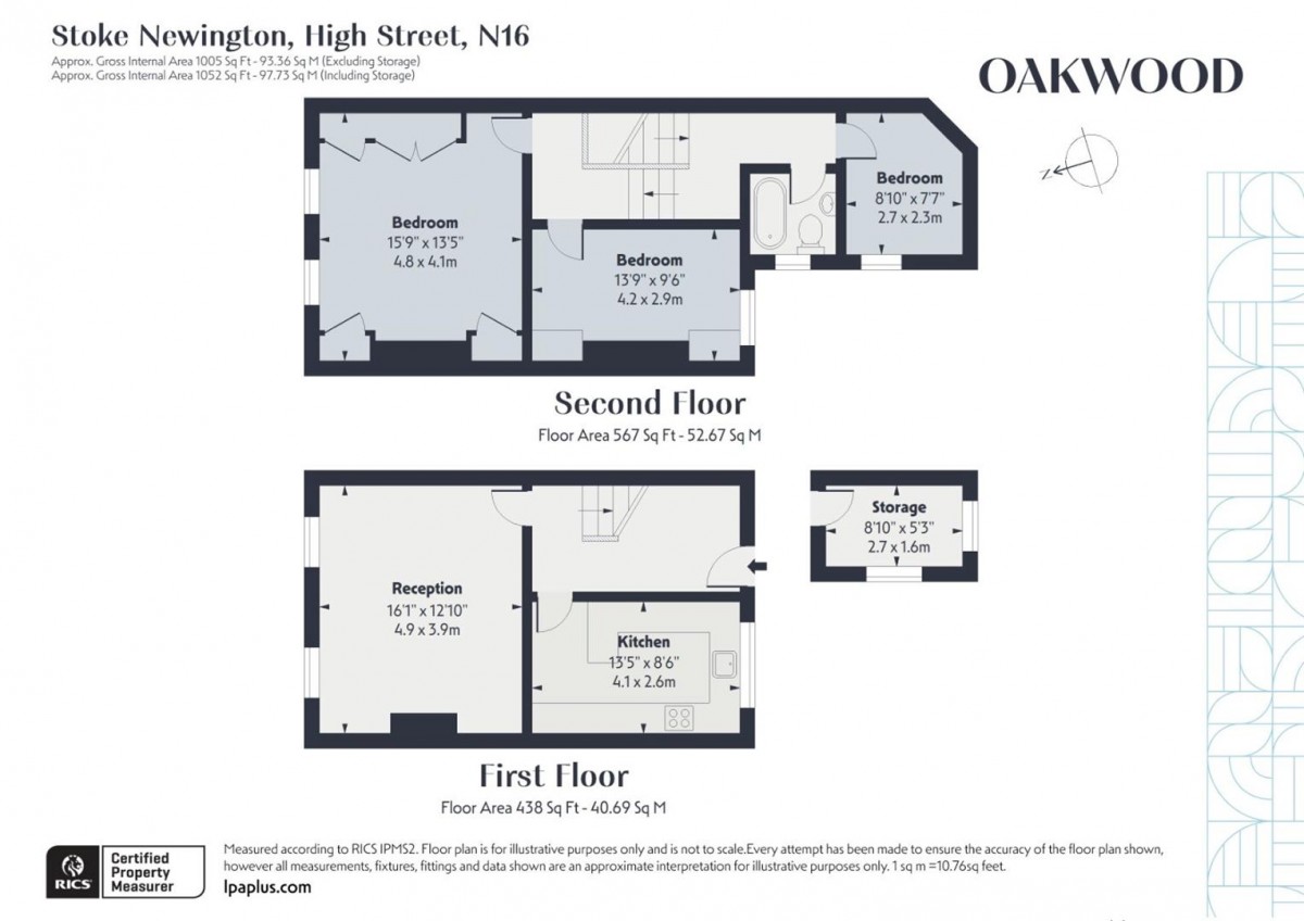 Floorplan for Stoke Newington High Street, N16 7PL
