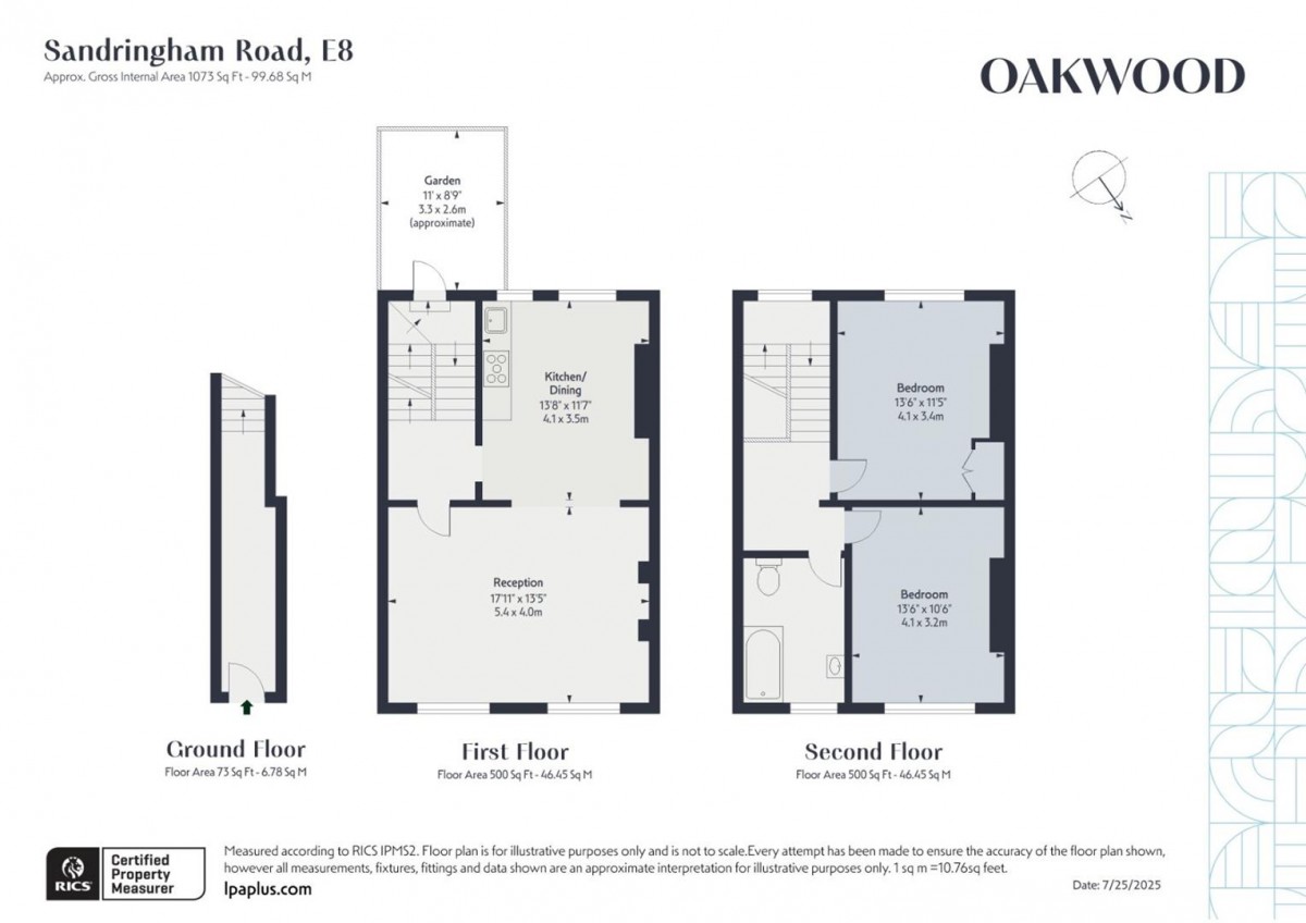 Floorplan for Sandringham Road, E8 2LL