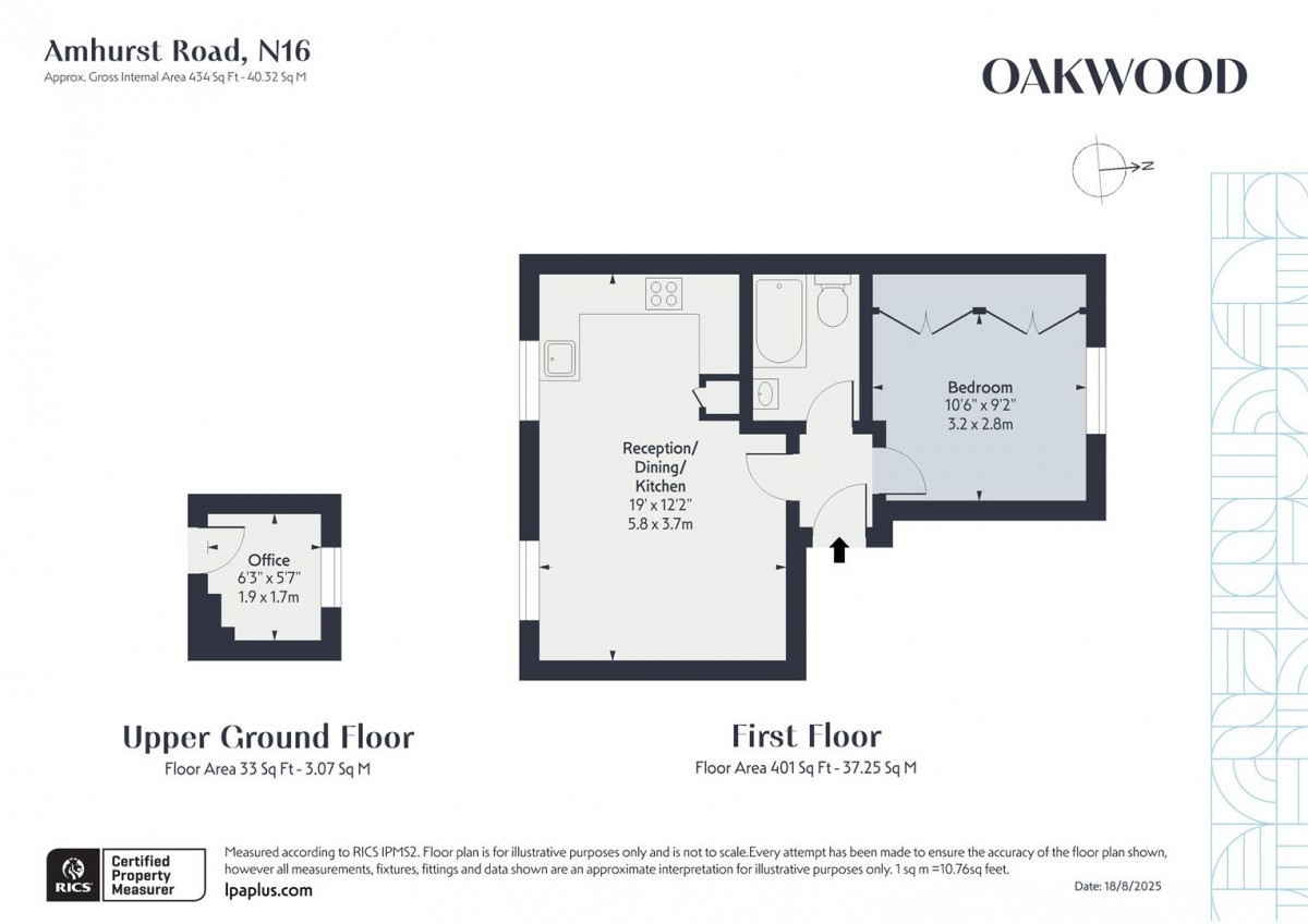 Floorplan for Amhurst Road, N16 7UP