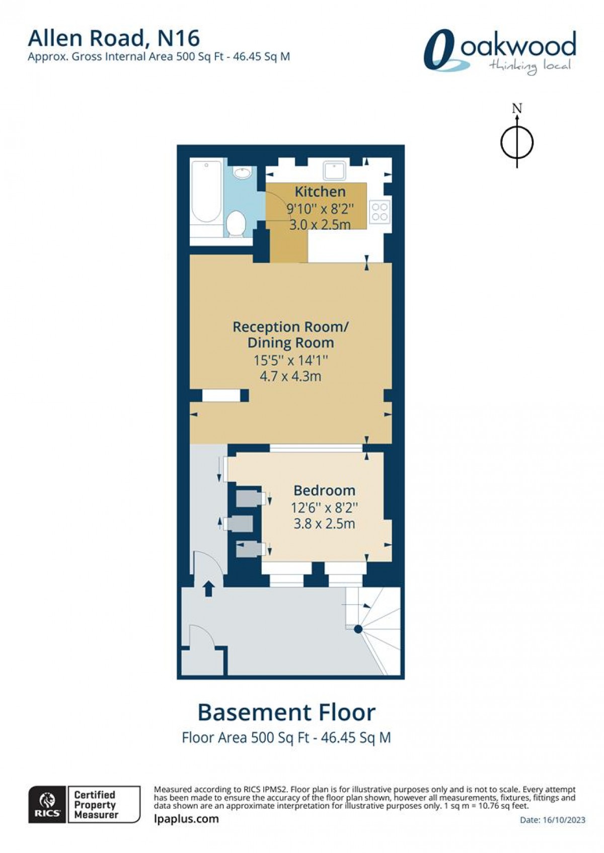 Floorplan for Allen Road, N16 8RX