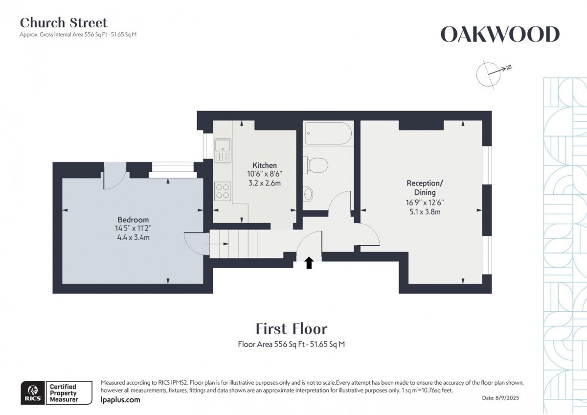 Floorplan for Stoke Newington Church Street, N16 0NX