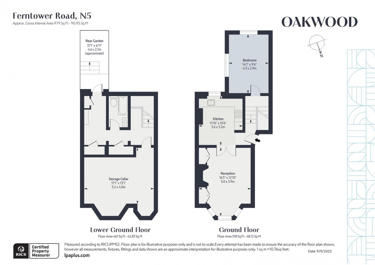 Floorplan for Ferntower Road, N5 2JE
