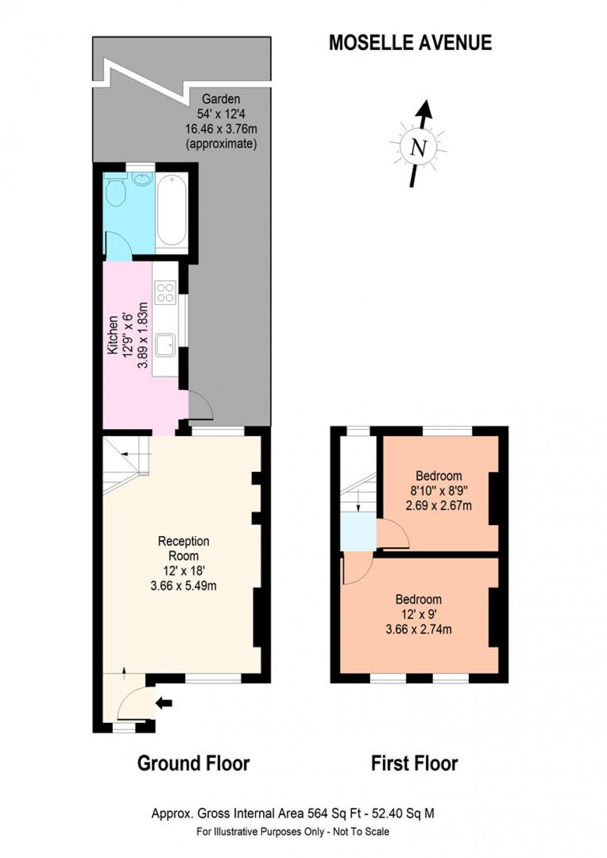 Floorplan for Moselle Avenue, N22 6EU