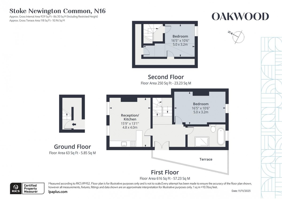Floorplan for Stoke Newington Common, N16 7ES