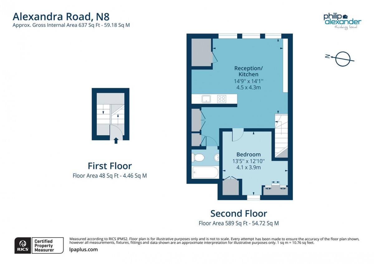 Floorplan for Alexandra Road, N8 0PP