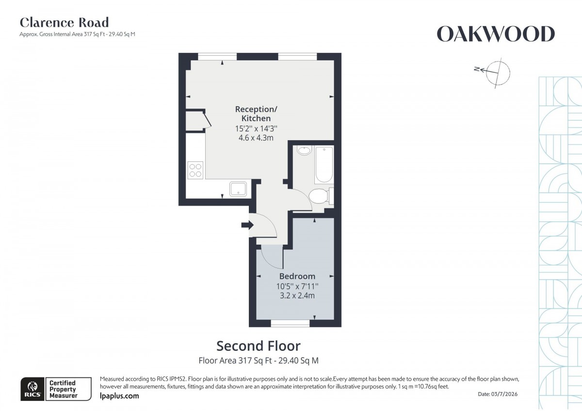 Floorplan for 131 Clarence Road, E5 8EE