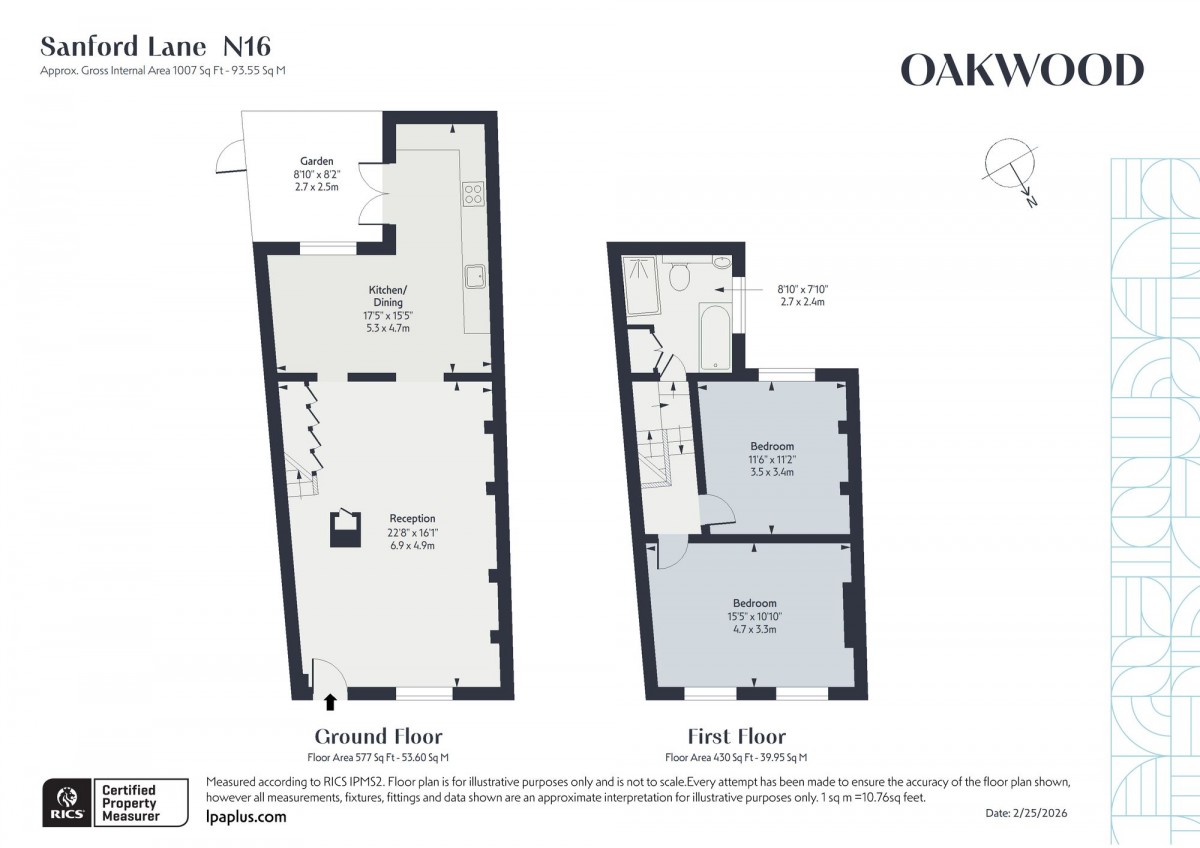 Floorplan for London, N16 7JS