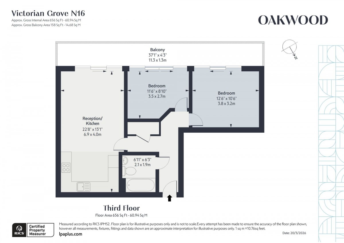 Floorplan for 2A Victorian Grove, N16 8EZ
