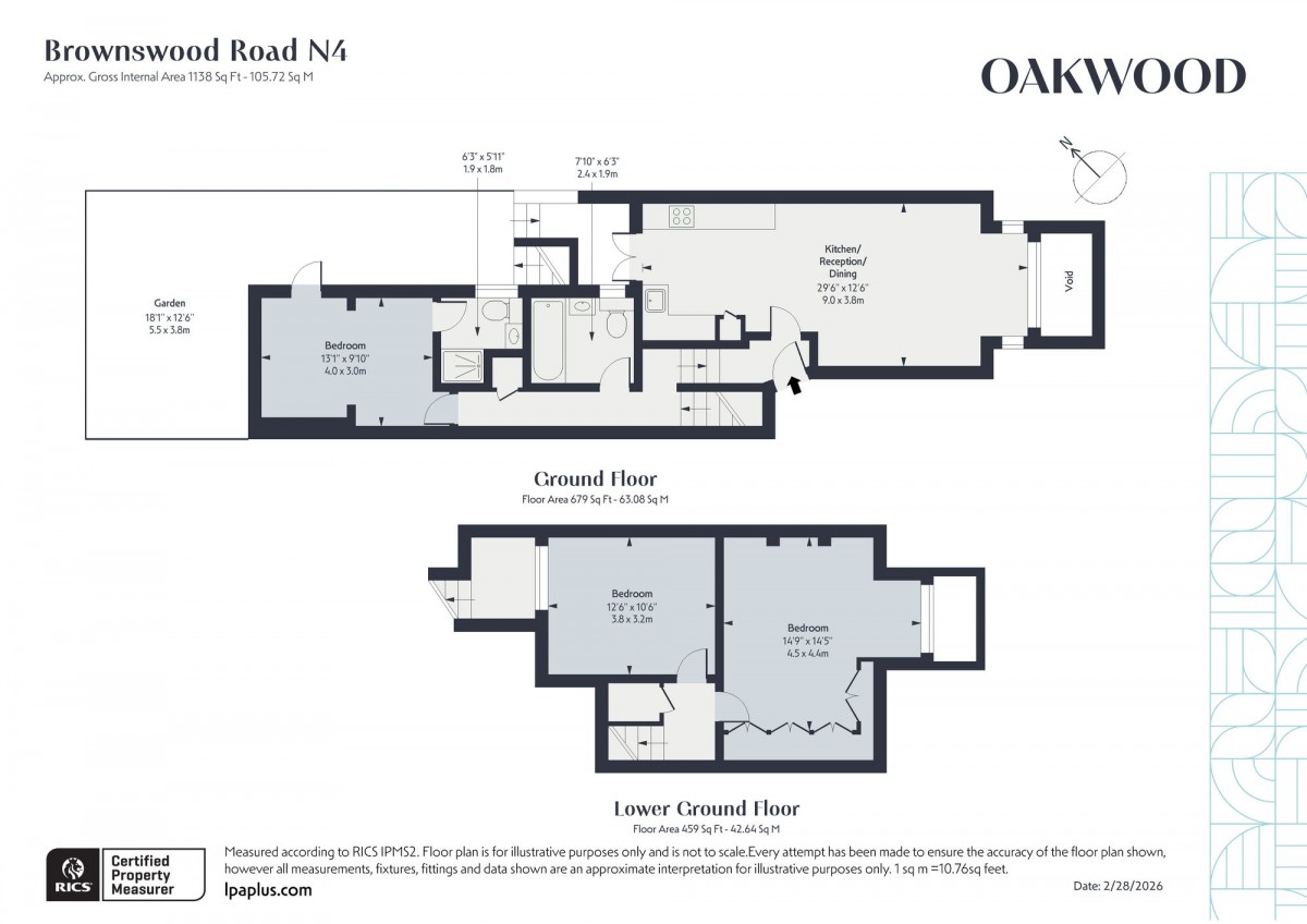 Floorplan for 17 Brownswood Road, N4 2HP