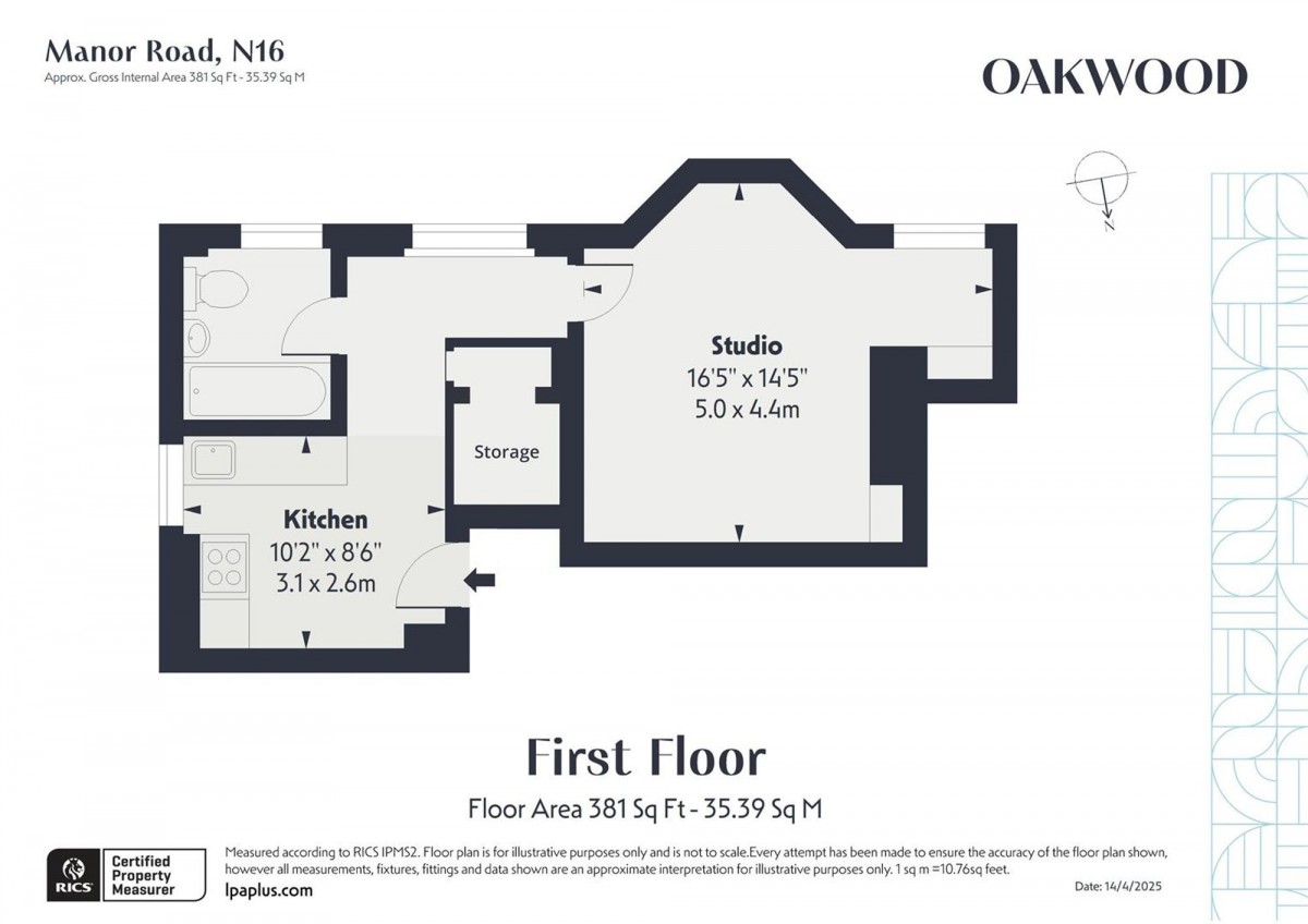 Floorplan for 34 Manor Road, N16 5BG