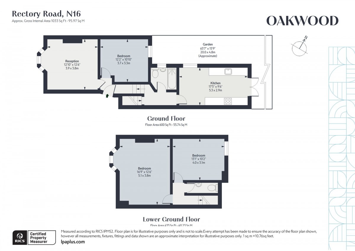 Floorplan for London, N16 7SH