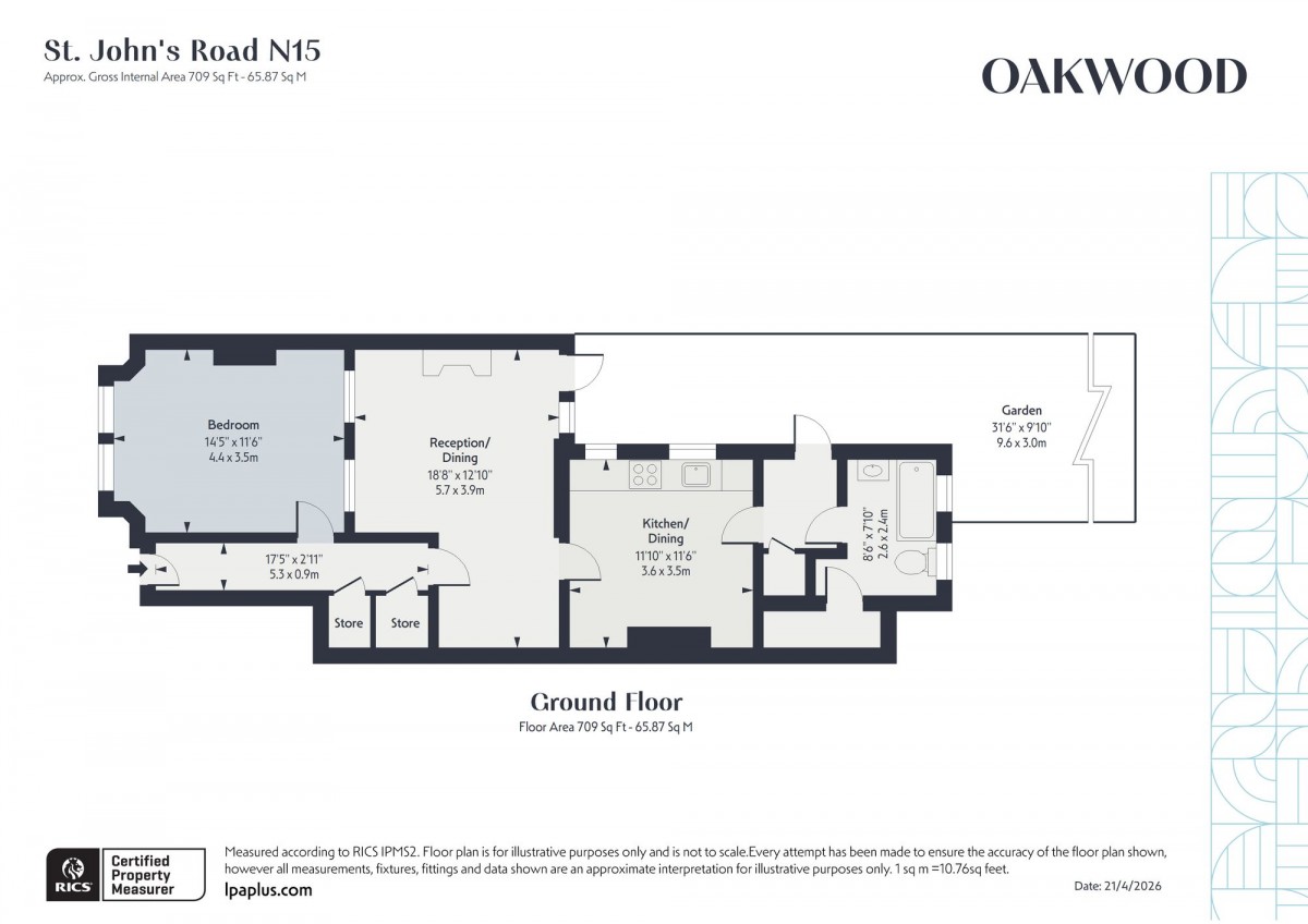 Floorplan for London, N15 6QJ
