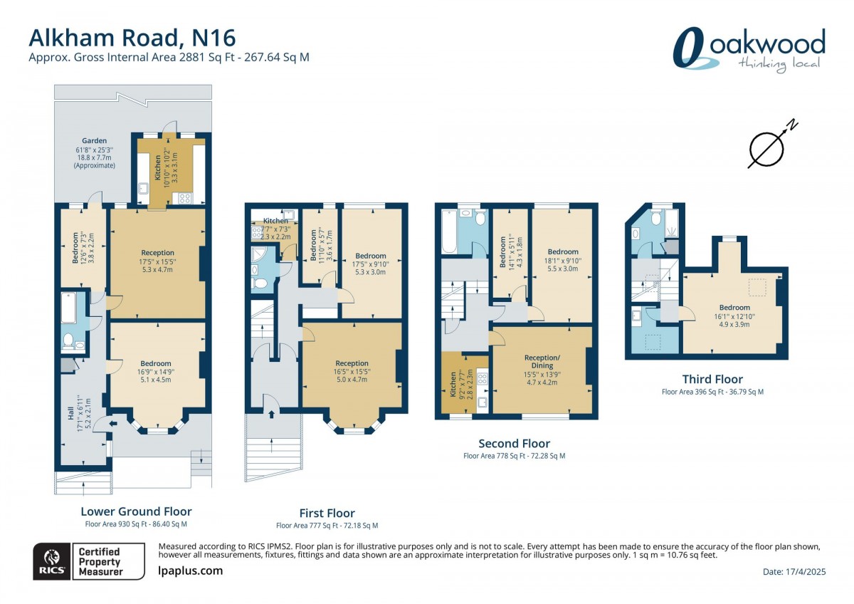 Floorplan for London, N16 7AA