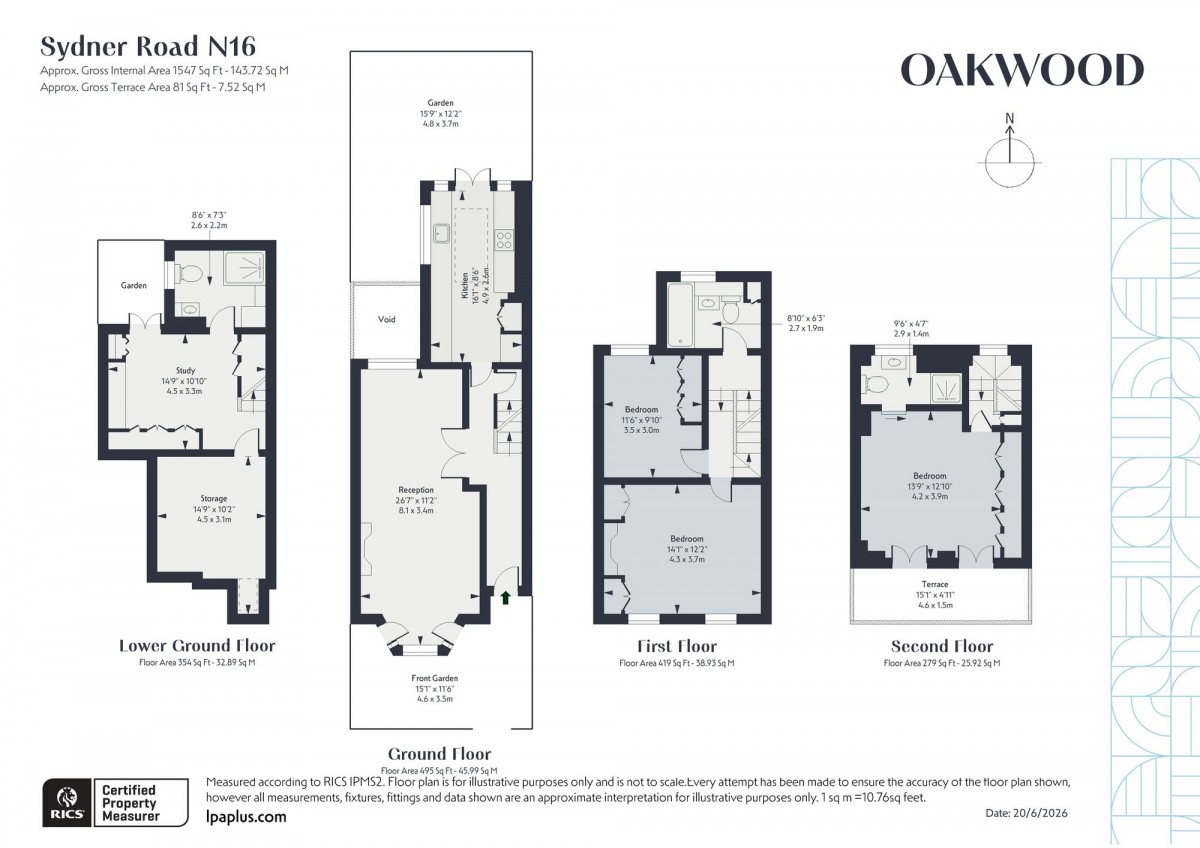 Floorplan for London, N16 7UF