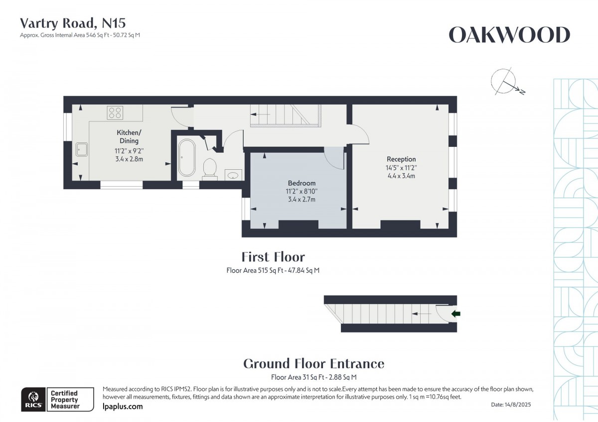 Floorplan for London, N15 6HA