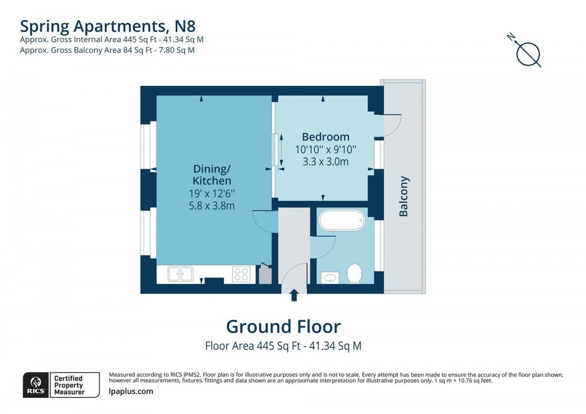 Floorplan for Spring Apartments, N8 7QU
