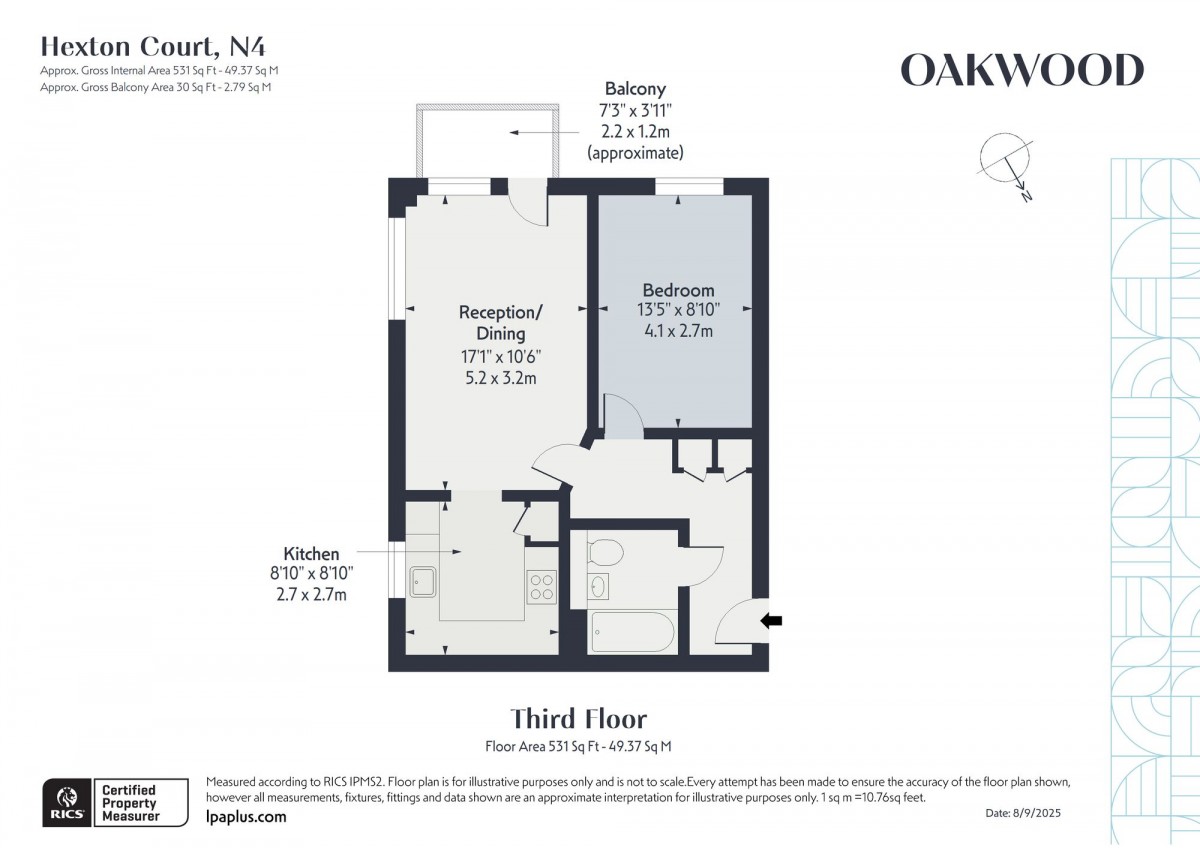 Floorplan for Hexton Court, N4 2XX